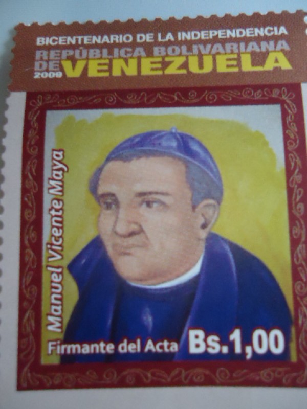 Bic.de la Ind.República Bolivariana de V/zuela(Manuel Vicente Maya -firmante del Acta)