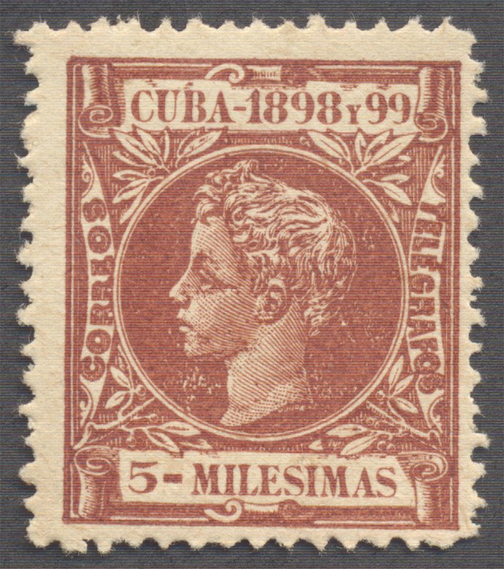 Cuba Telegrafos 1898 y 99 Alfonso XIII
