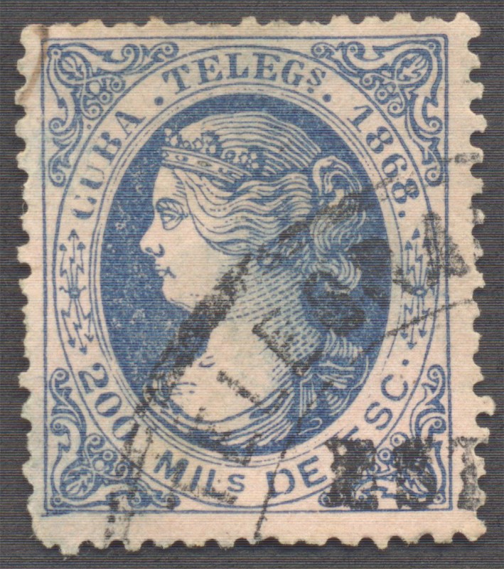 Cuba Telegrafos 1868