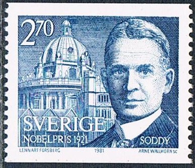 LAUREADOS CON EL PREMIO NOBEL EN 1921. FREDERICK SODDY, QUÍMICA. Y&T Nº 1157