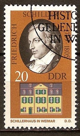  Friedrich Schiller (1759-1805) y Schiller en Weimar casa.DDR