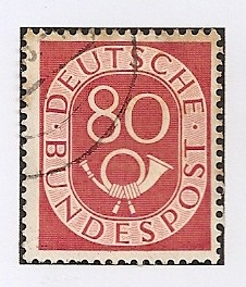 REPUBLICA FEDERAL. 1ª Serie básica. Corneta postal.