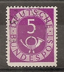 REPUBLICA FEDERAL. 1ª Serie básica. Corneta postal.
