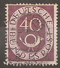 REPUBLICA FEDERAL. 1ª Serie básica. Corneta postal.