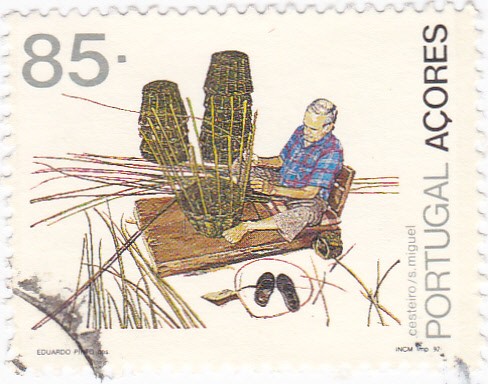 Açores-artesania cestero