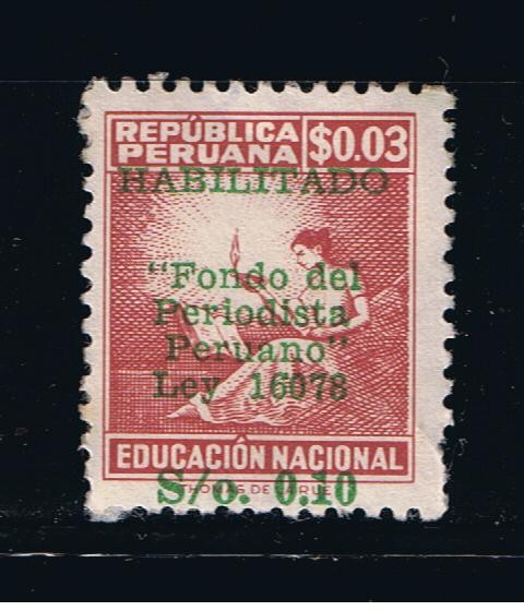Educación Nacional  Habilitado  Fondo del periodista Peruano.