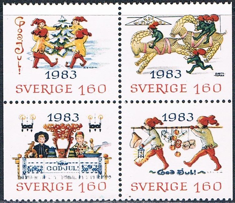 SELLOS PARA LA CORRESPONDENCIA DE NAVIDAD 1983. Y&T Nº 1240-43