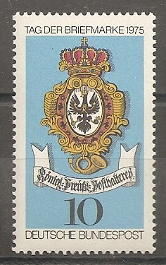 Día del sello. Enseña de la casa de posta real de Prusia en 1776.