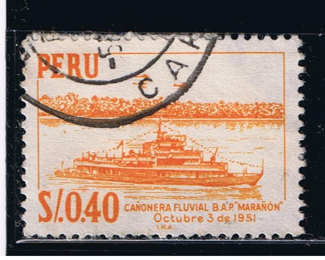 Cañonera fluvial B.A.P. Marañón  3 Octubre 1951