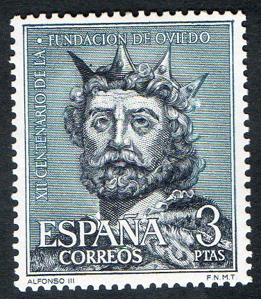 1398-  XII Centenario de la fundación de Oviedo. Alfonso III.