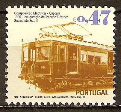 Transportes publicos urbanos-electrico de la Sociedad de Estoril.