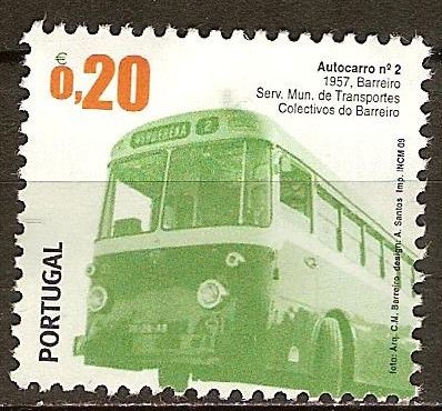 Transportes publicos urbanos-Autobús 1957,Serv.Municp de Transp.Colect de Barreiro.