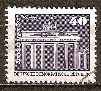 Puerta de Brandenburgo de Berlín-DDR 