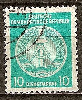 Marca de servicio,circ/der-DDR.