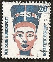 Monumentos y curiosidades. Cabeza de Nefertiti. Museo de Egipto, en Berlín.