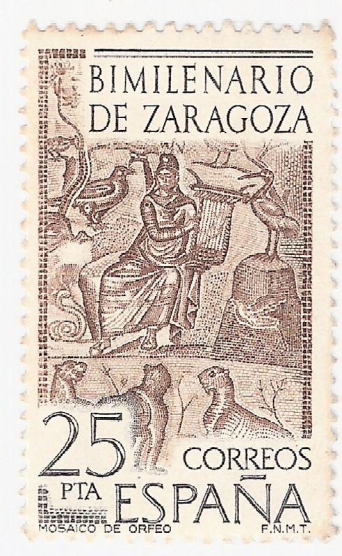 Bimilenario de Zaragoza - Mosaico de Orfeo