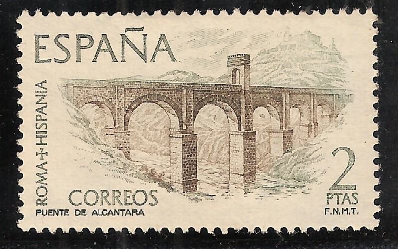 Puente de Alcantara edifil nº 2185 Roma Hispania