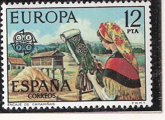 EUROPA - Pieza de encaje de Camariñas, La Coruña