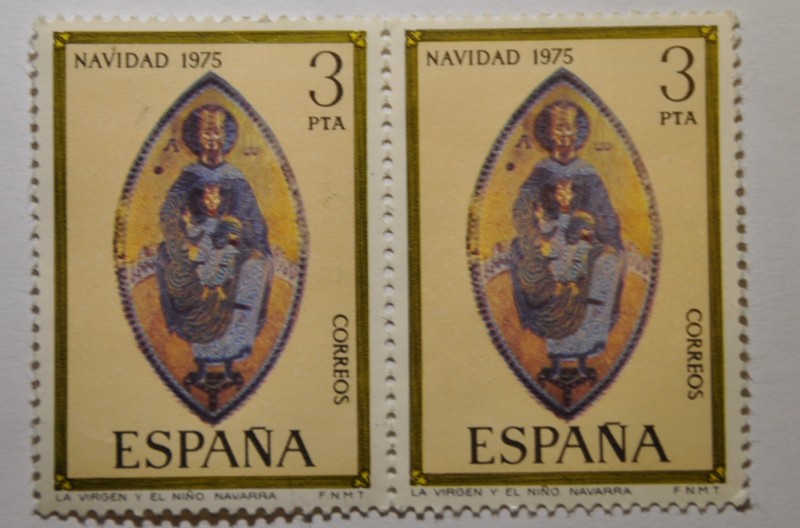 Navidad 1975 La Virgen y el Niño Navarra