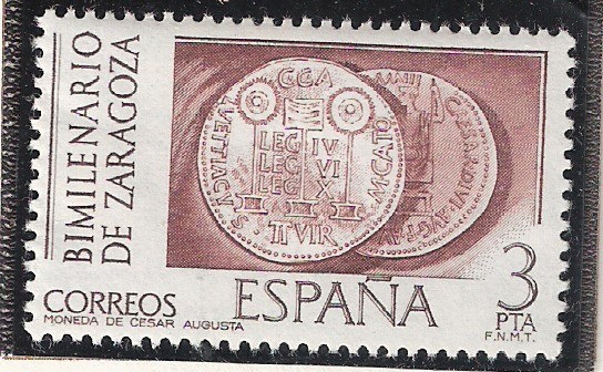 Reverso de Moneda, César Augusta