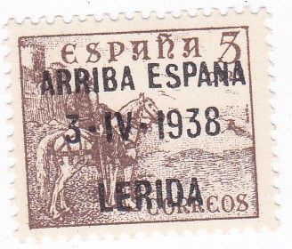 el Cid- ARRIBA ESPAÑA 3-IV-1938  LERIDA