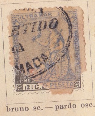 Antillas Posesion Española Ed. 1874