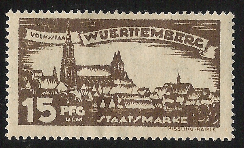 German States-Wurttemberg-View of Stuttcart North