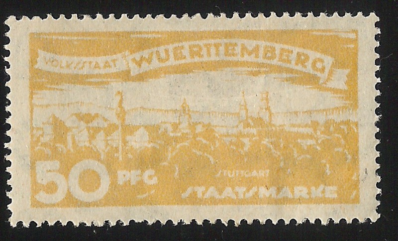 German States-Wurttemberg-View of Stuttcart North