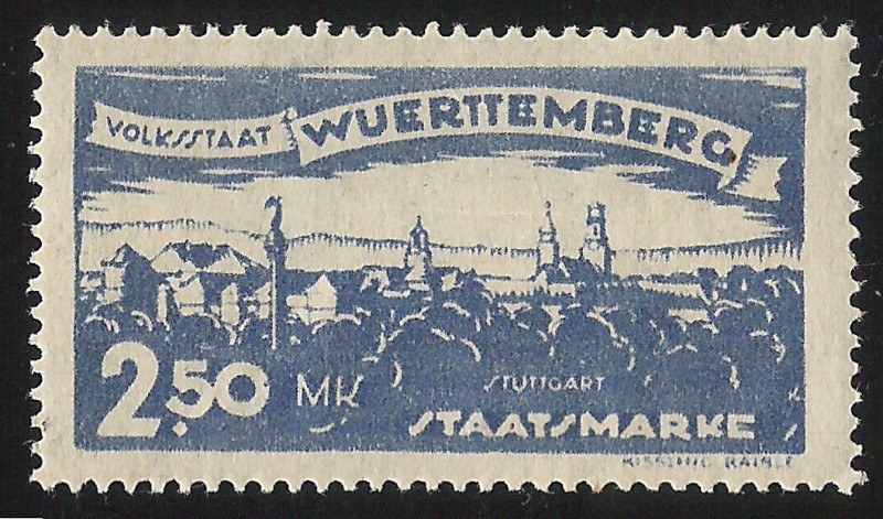 German States-Wurttemberg-View of Stuttcart North