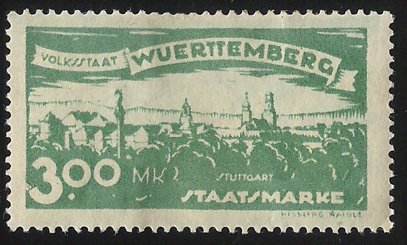 German States-Wurttemberg-View of Stuttcart North