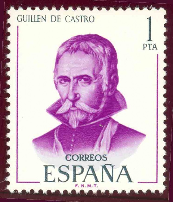 1970 Literatos Españoles. Guillen de Castro - Edifil:1991