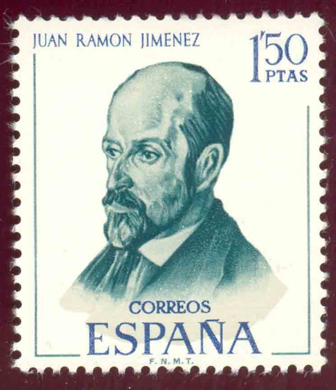 1970 Literatos Españoles. Juan Ramon Jimenez - Edifil:1992