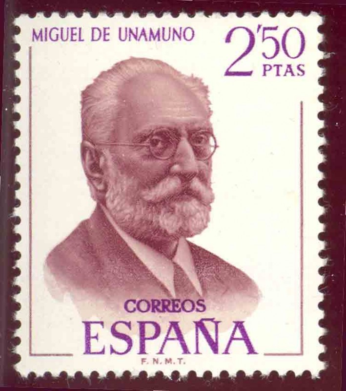 1970 Literatos Españoles. Miguel de Unamuno - Edifil:1994