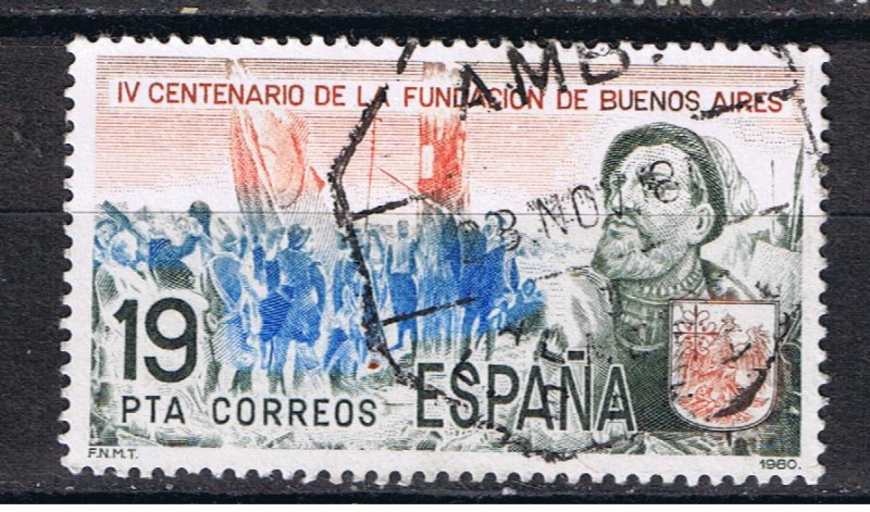 Edifil  2584  IV Cente.de la fundación de Buenos Aires.  