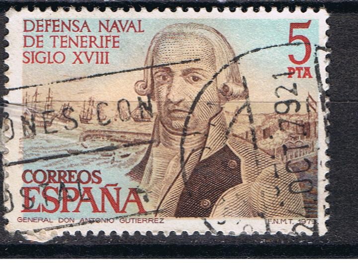 Edifil  2536  Defensa Naval de Tenerife. Siglo XVIII.  