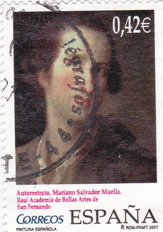 autorretrato Mariano Salvador Maella real academia de bellas artes de san fernando
