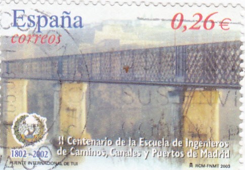 II centenario de la escuela de ingeniería de caminos, canales  y puertos de madrid  1802-2002 puente