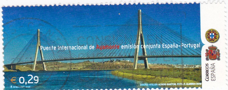 puente internacional de ayamonte emisión conjunta España-Portugal