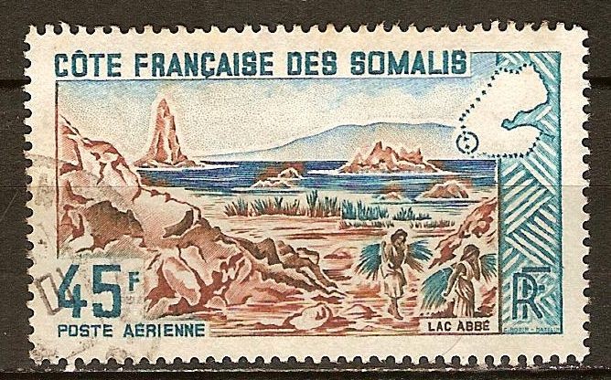 Francés costa somalí-Lago Abbe.