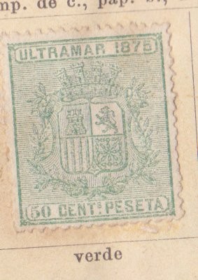 Antillas Posesion Española Ed. 1875