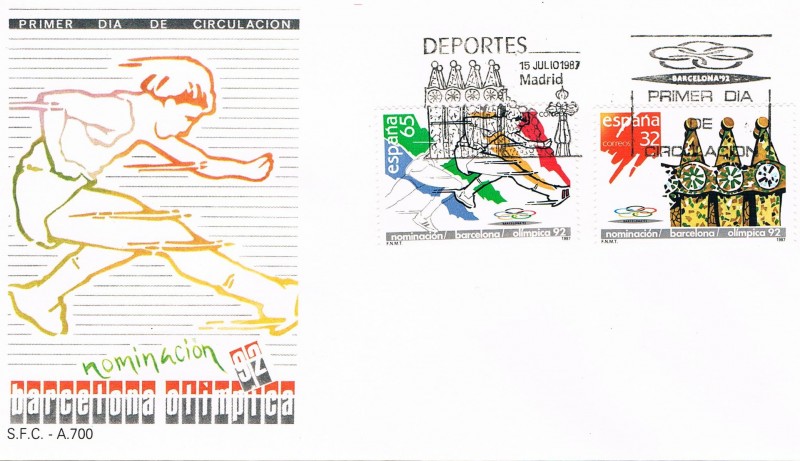 SPD NOMINACIÓN DE BARCELONA COMO SEDE OLÍMPICA 1992