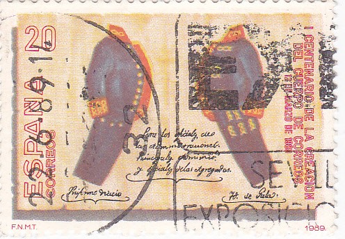 centenario de la creación del cuerpo de correos