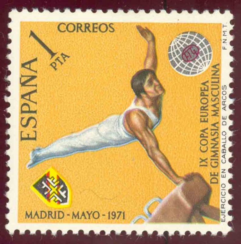 1971 IX Campeonato europeo Gimnasia Masculina- Edifil:2034