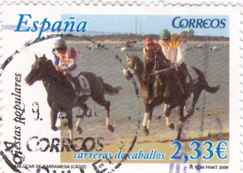 fiestas populares-carrera de caballos de sanlucar de barrameda (Cádiz)