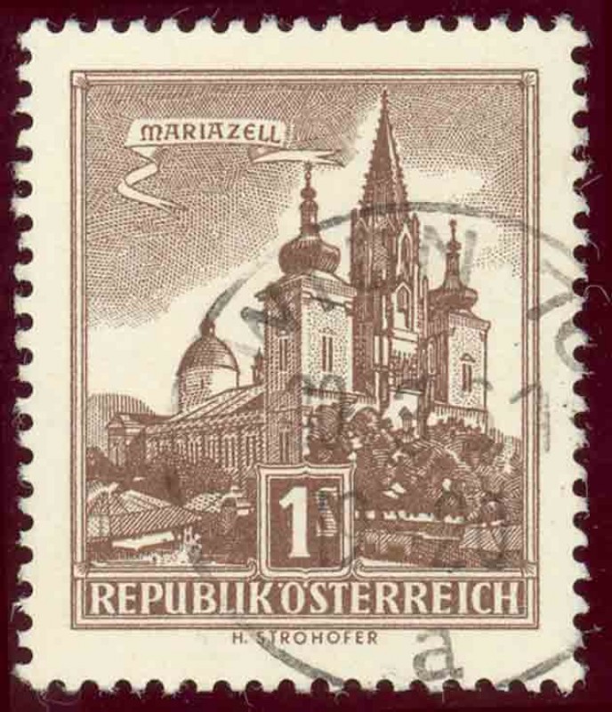 1957 8º Centenario Basilica Mariazell - Ybert:868