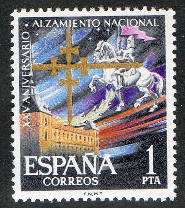 1355-   XXV aniversario del Alzamiento Nacional. Alcázar de Toledo.