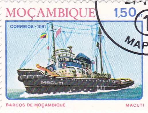 barcos de Mozambique- macuti