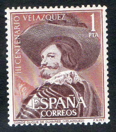 1341- III centenario de la muerte de Velázquez. Conde Duque de Olivares.