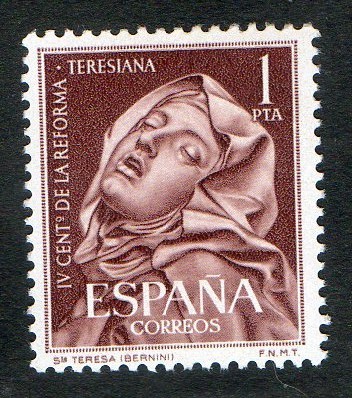 1429-  IV centenario de la Reforma Teresiana . Santa Teresa. escultura de Bernini.