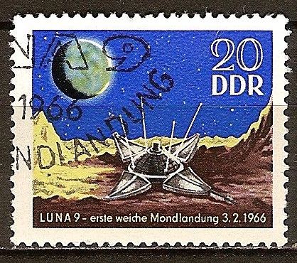 Luna 9 - primer aterrizaje suave en la Luna 03/02/1966-DDR.